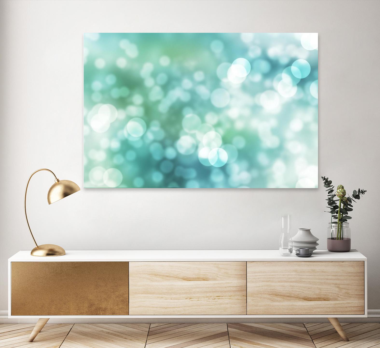 Dreamy Bokeh Seascape by THE Studio on GIANT ART - white abstract