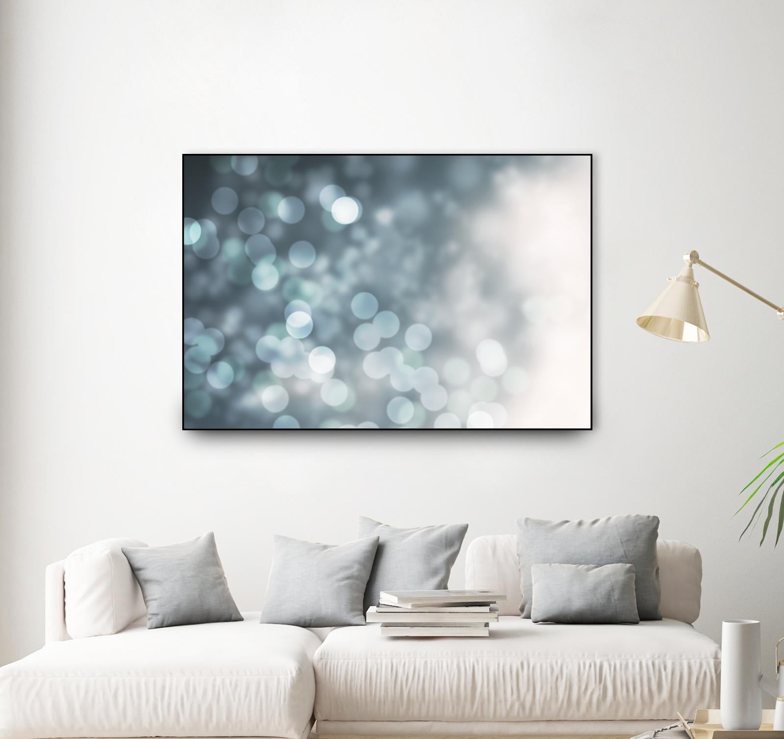 Dreamy Bokeh Midnight by THE Studio on GIANT ART - white abstract