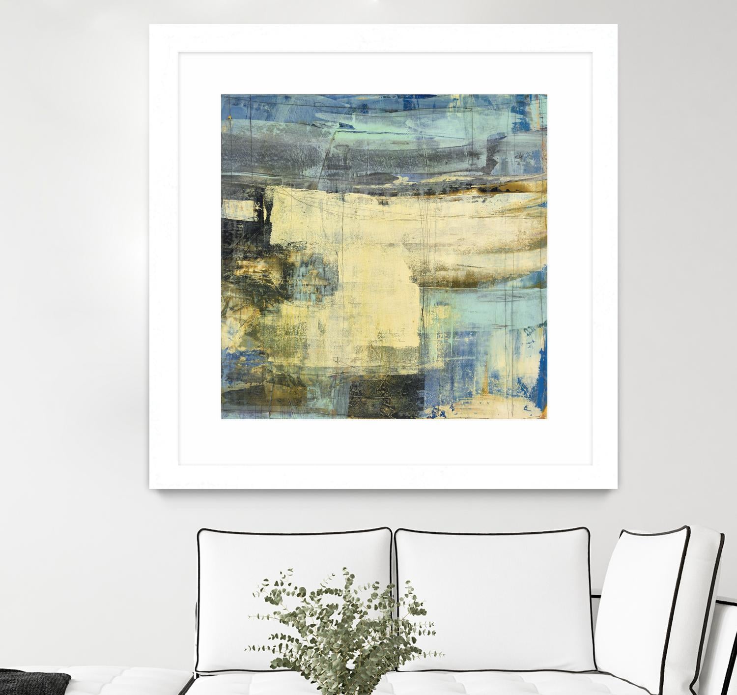 Primary Jetty 2 by Maeve Harris on GIANT ART - beige abstract