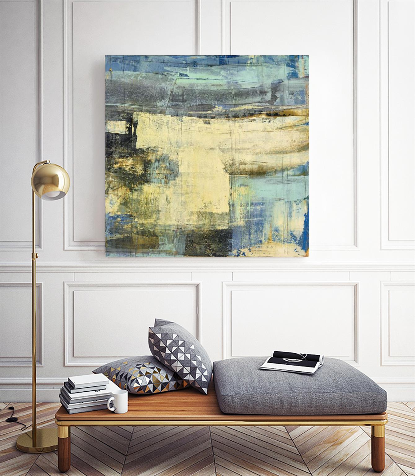 Primary Jetty 2 by Maeve Harris on GIANT ART - beige abstract