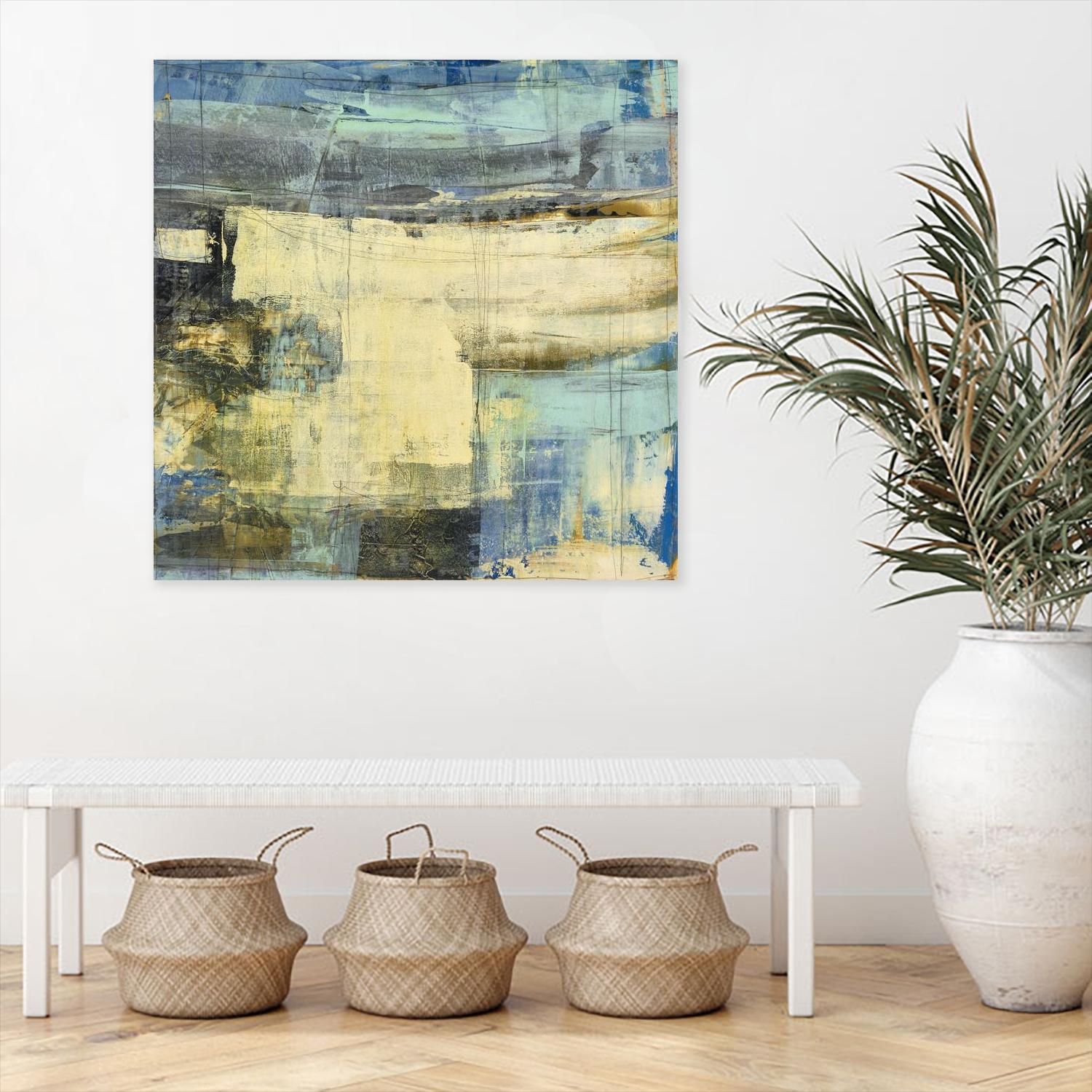 Primary Jetty 2 by Maeve Harris on GIANT ART - beige abstract