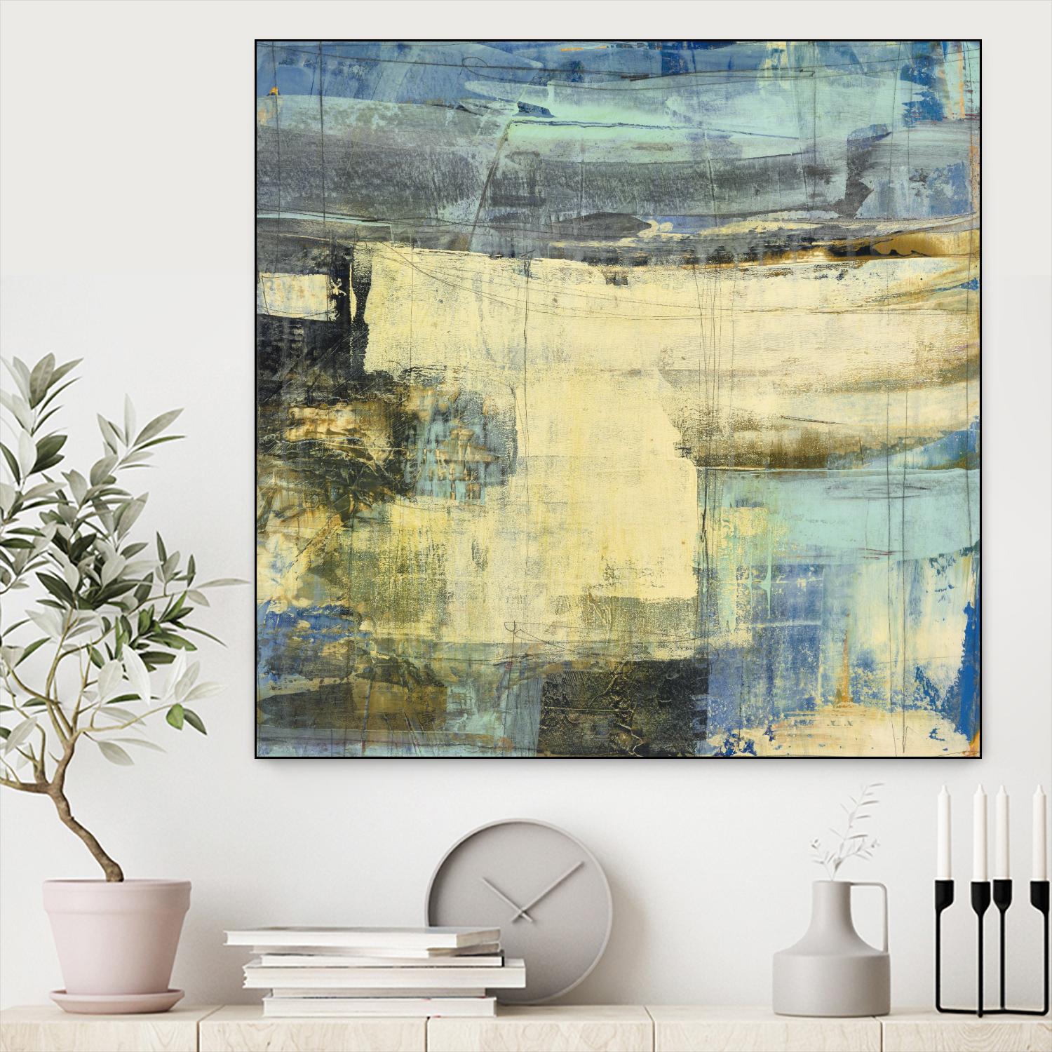 Primary Jetty 2 by Maeve Harris on GIANT ART - beige abstract