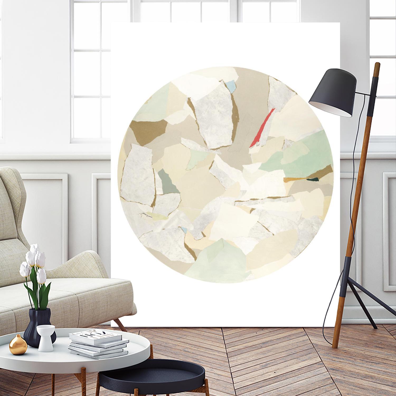 Radial Bliss 1 by KG Studio on GIANT ART - beige abstracts circle