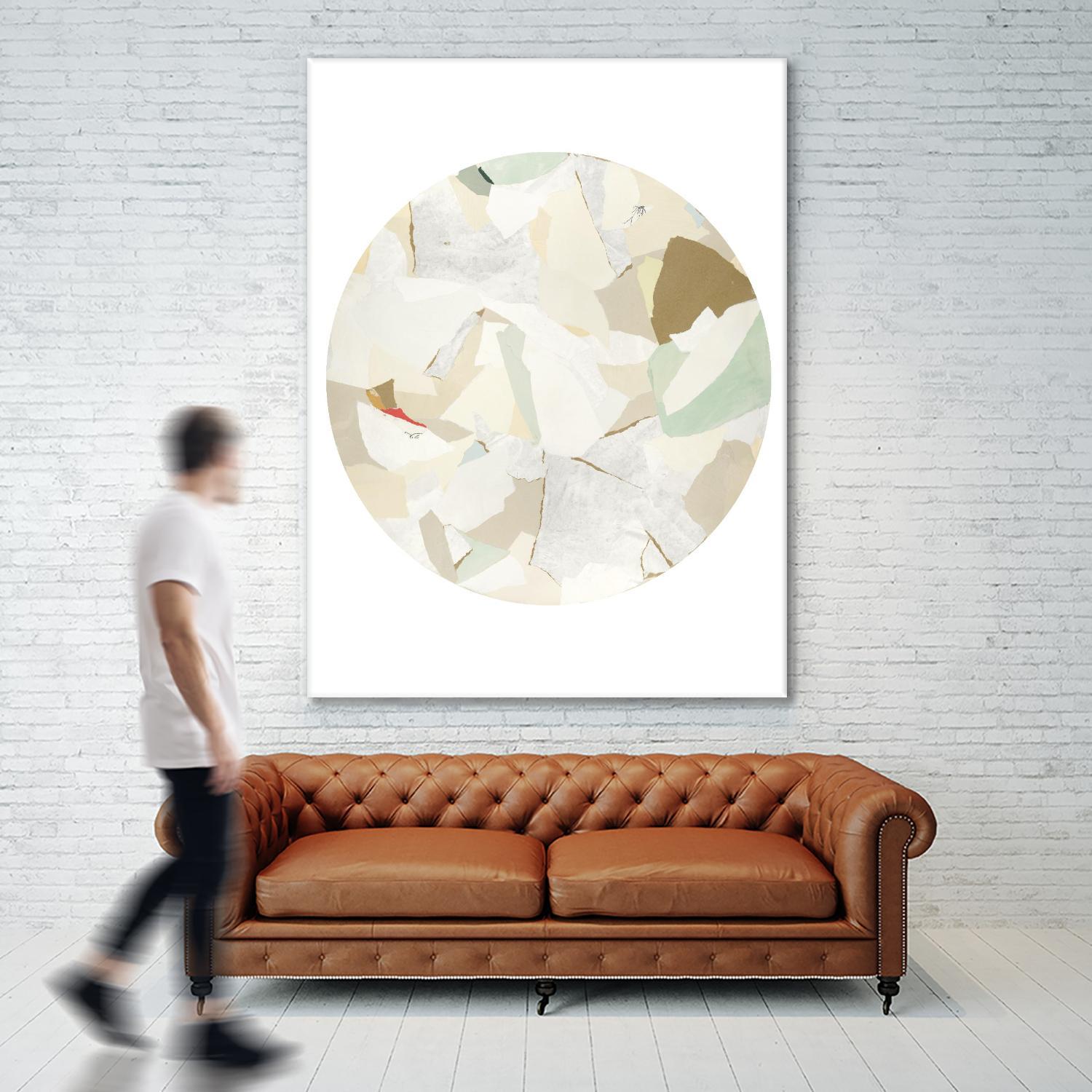 Radial Bliss 2 by KG Studio on GIANT ART - beige abstracts circle
