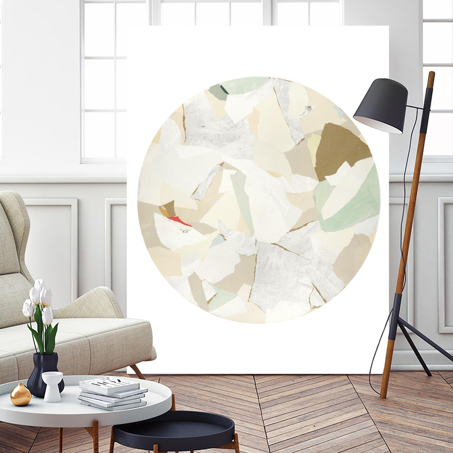 Radial Bliss 2 by KG Studio on GIANT ART - beige abstracts circle