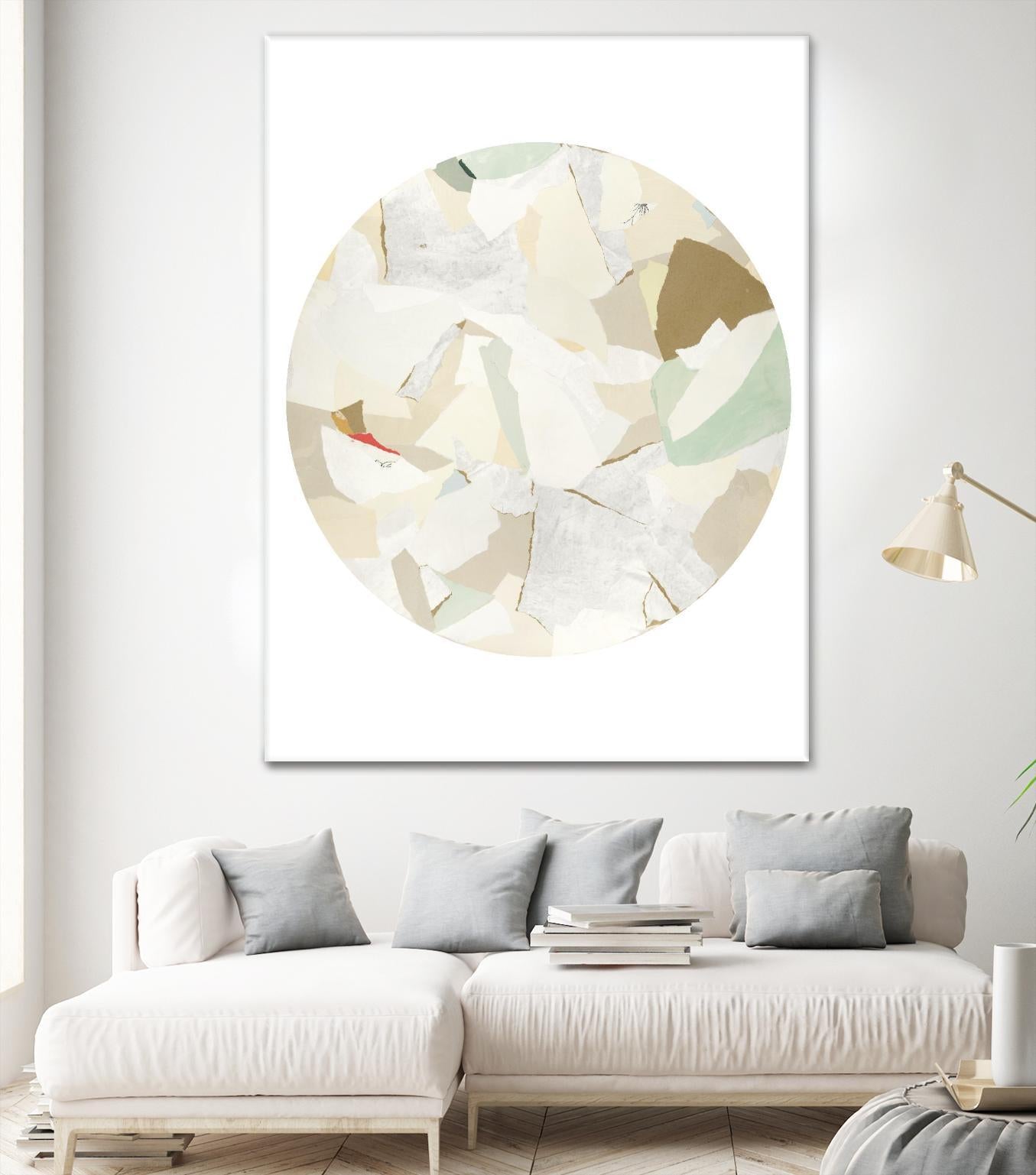 Radial Bliss 2 by KG Studio on GIANT ART - beige abstracts circle