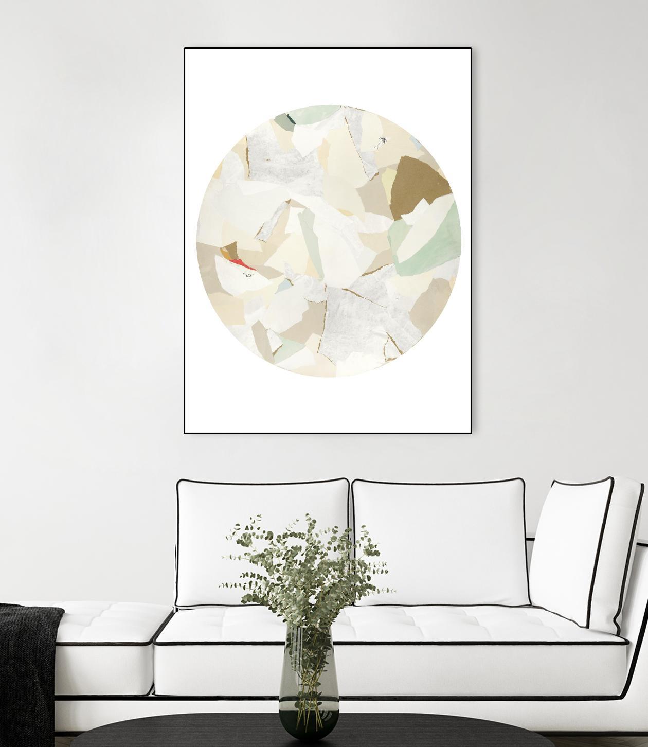 Radial Bliss 2 by KG Studio on GIANT ART - beige abstracts circle