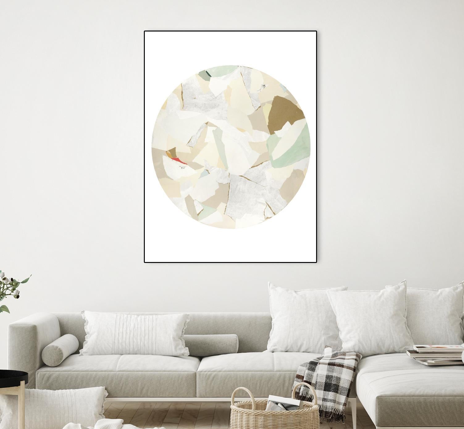 Radial Bliss 2 by KG Studio on GIANT ART - beige abstracts circle