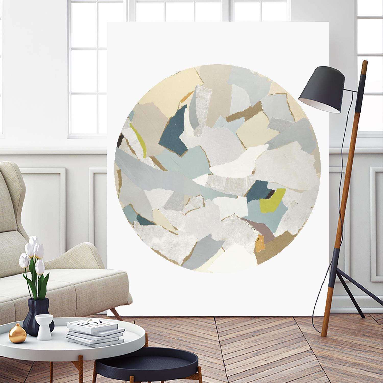 Radial Bliss 4 by KG Studio on GIANT ART - beige abstracts circle