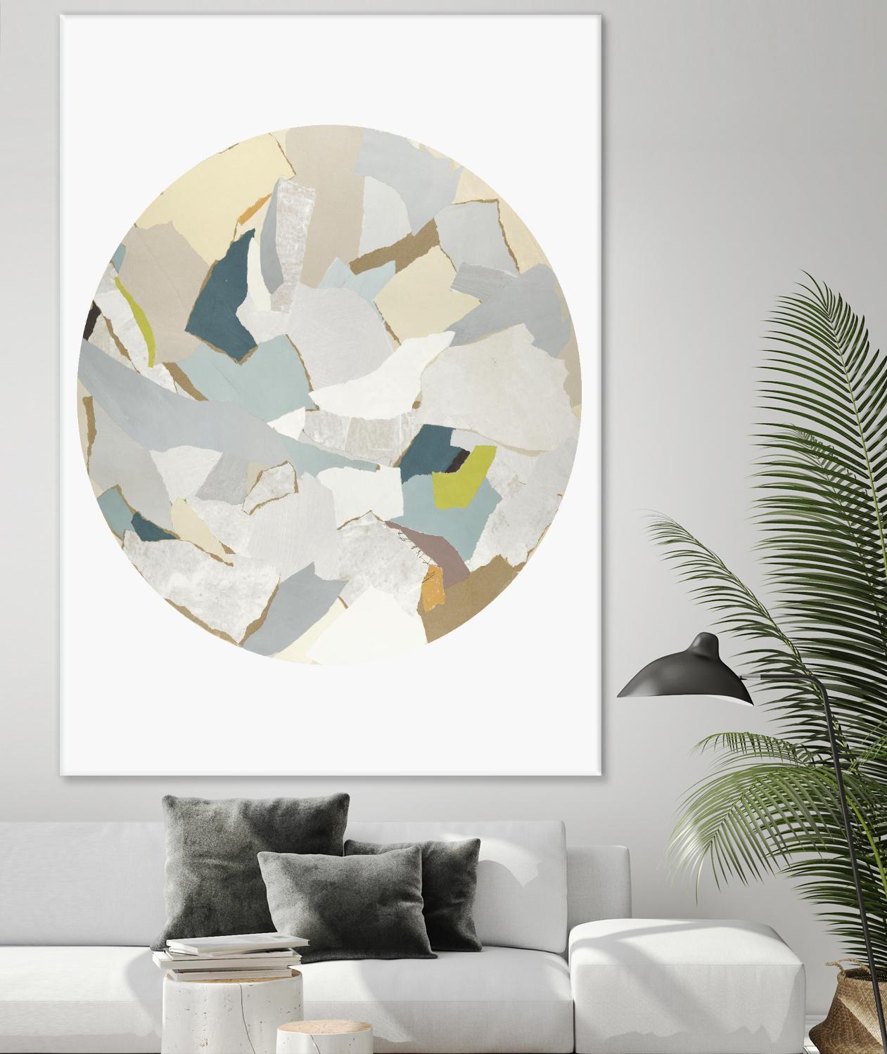 Radial Bliss 4 by KG Studio on GIANT ART - beige abstracts circle