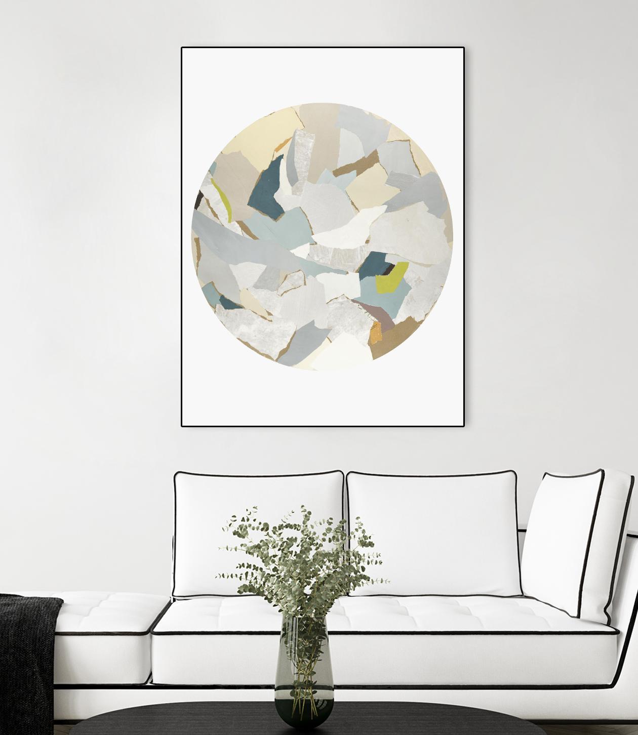 Radial Bliss 4 by KG Studio on GIANT ART - beige abstracts circle