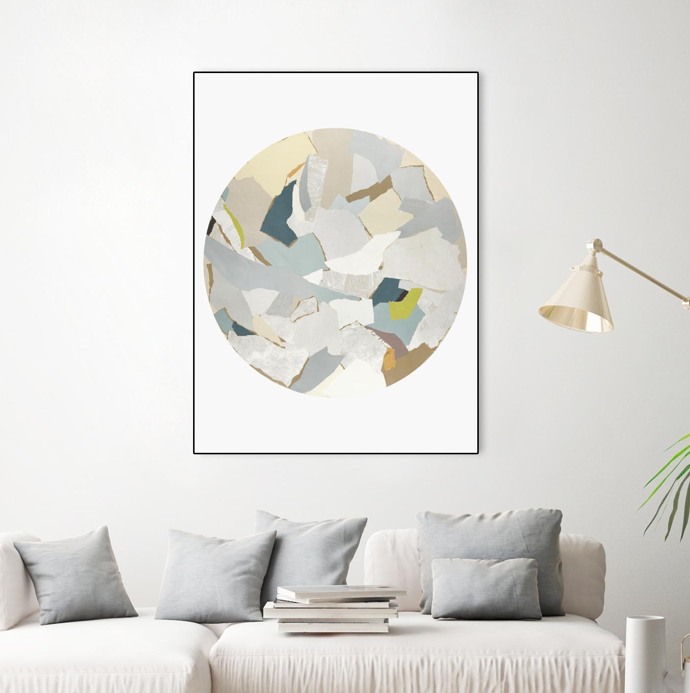Radial Bliss 4 by KG Studio on GIANT ART - beige abstracts circle