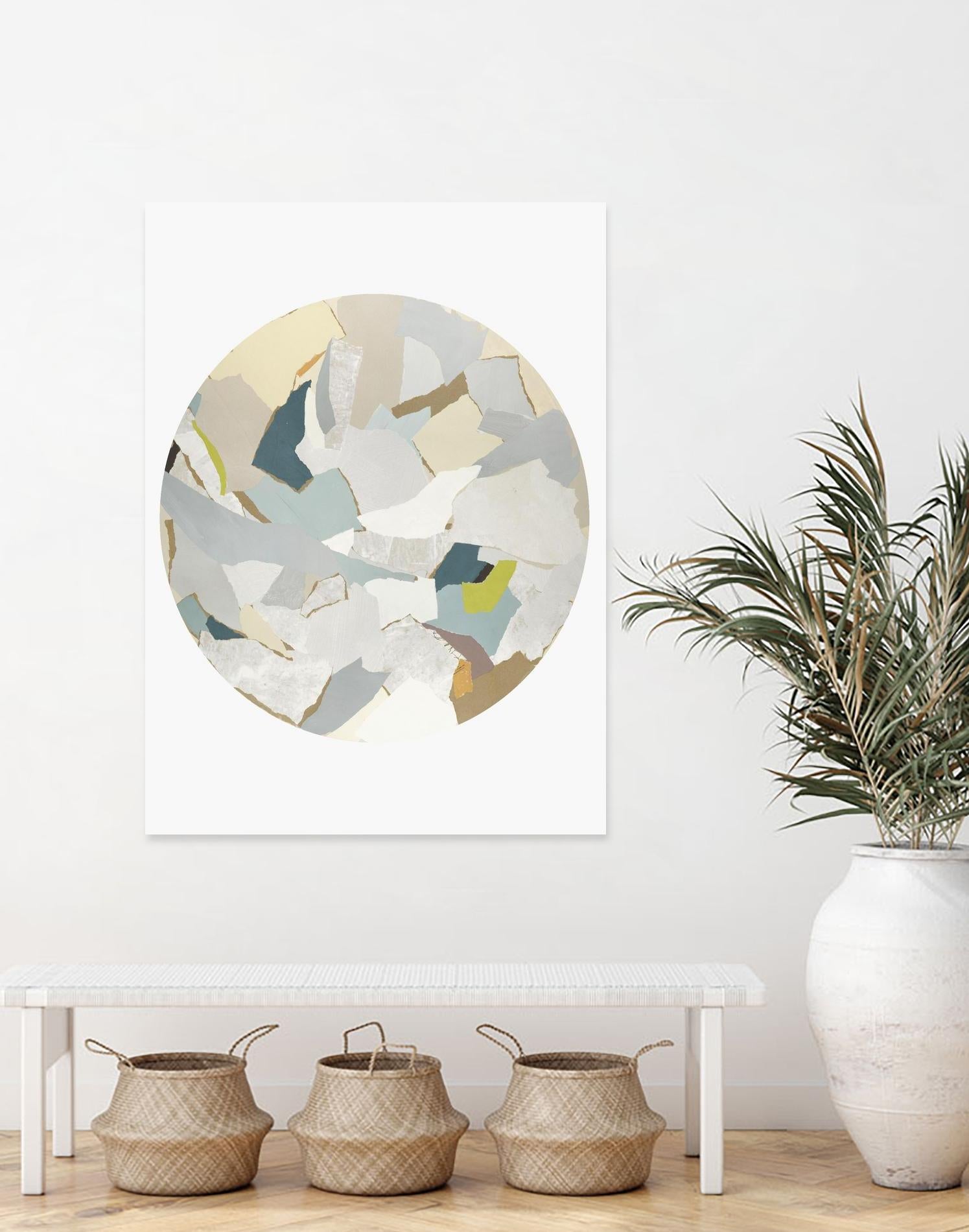 Radial Bliss 4 by KG Studio on GIANT ART - beige abstracts circle
