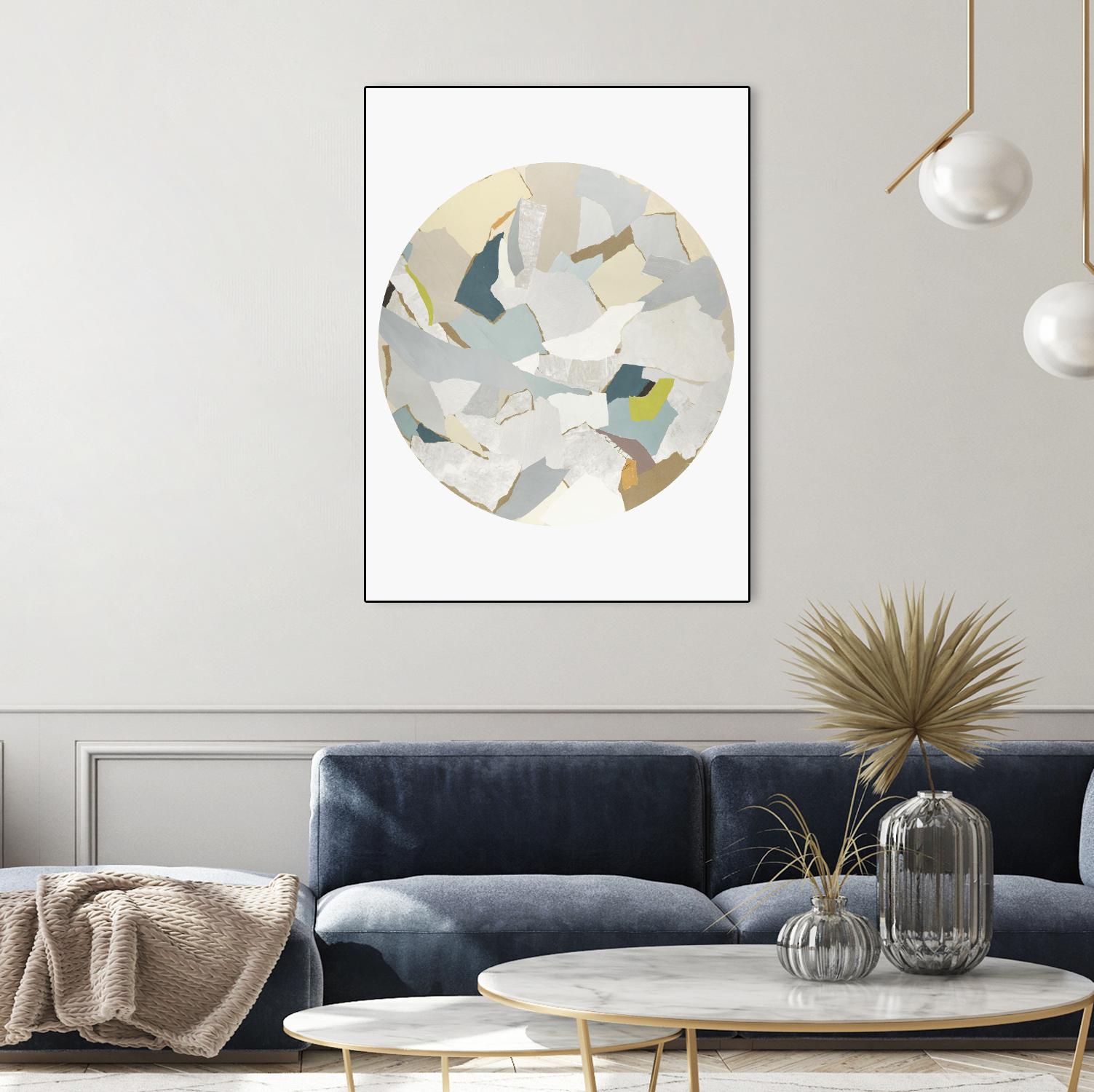 Radial Bliss 4 by KG Studio on GIANT ART - beige abstracts circle