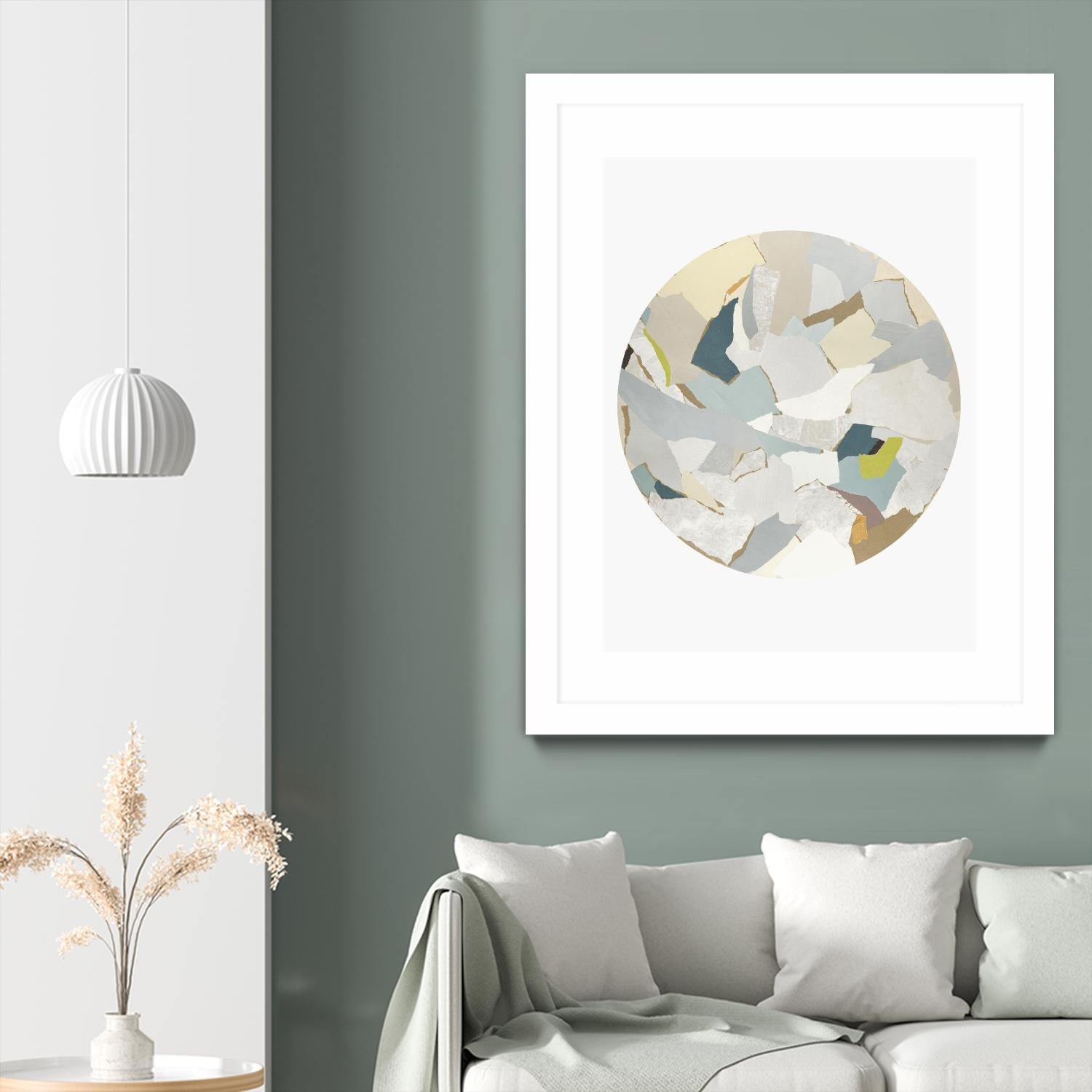 Radial Bliss 4 by KG Studio on GIANT ART - beige abstracts circle
