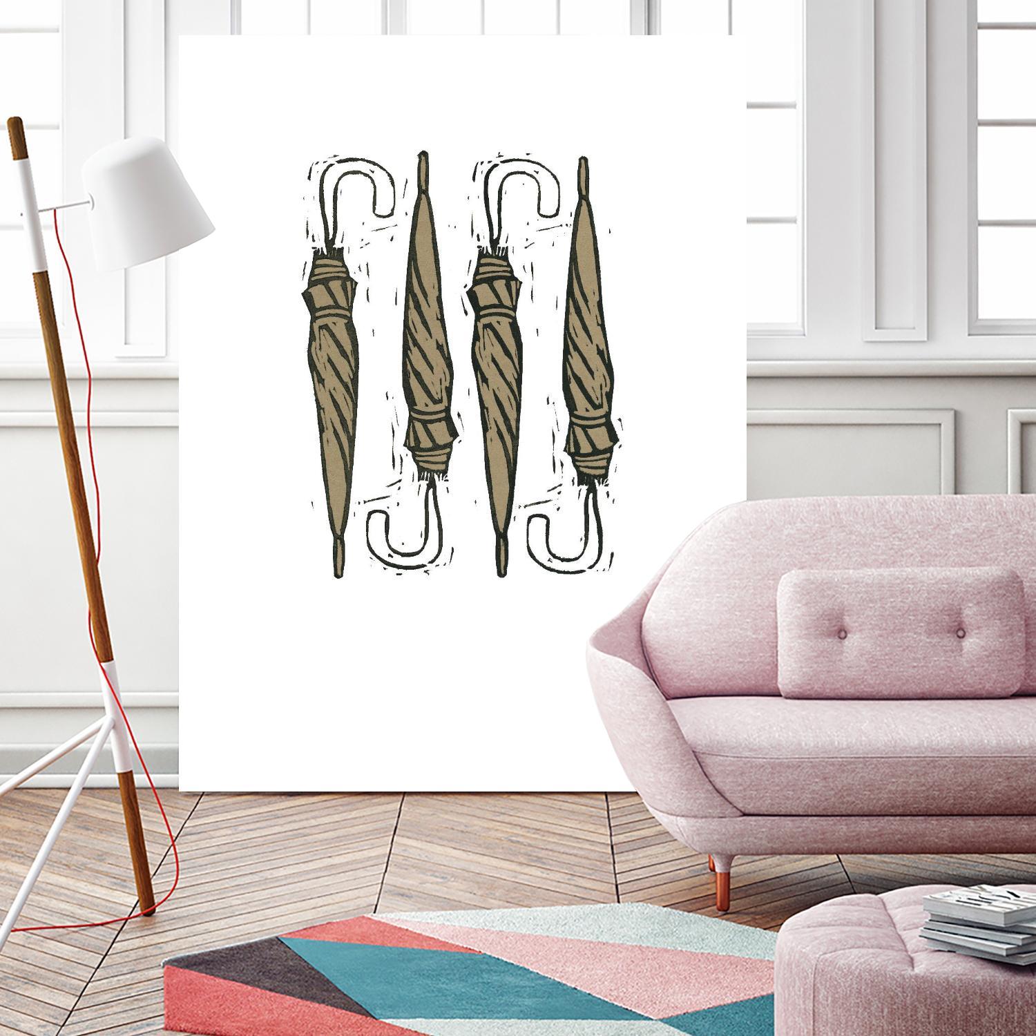 Umbrella Group 1 by Harvey, Brenna Harvey on GIANT ART - black still life fashion