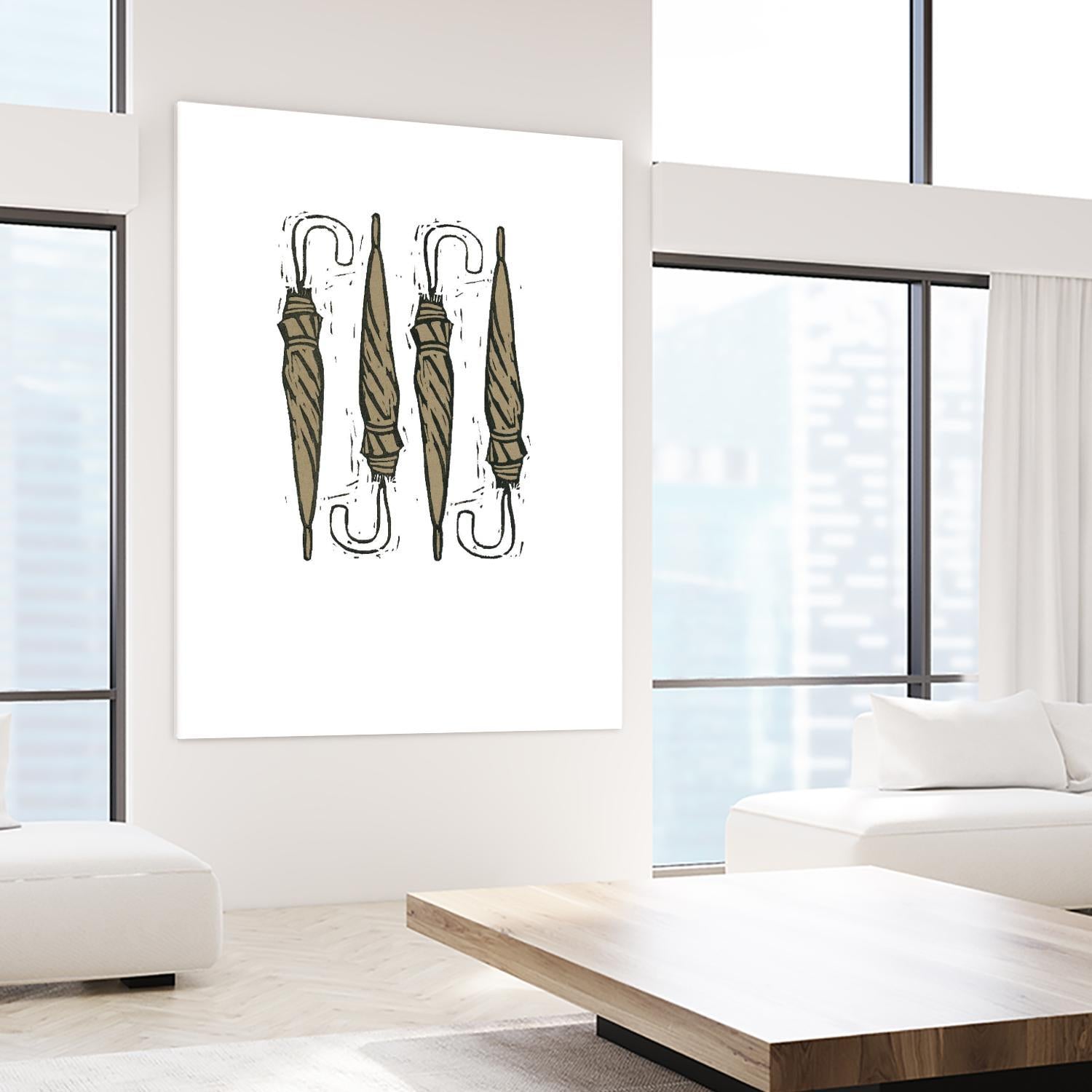 Umbrella Group 1 by Harvey, Brenna Harvey on GIANT ART - black still life fashion