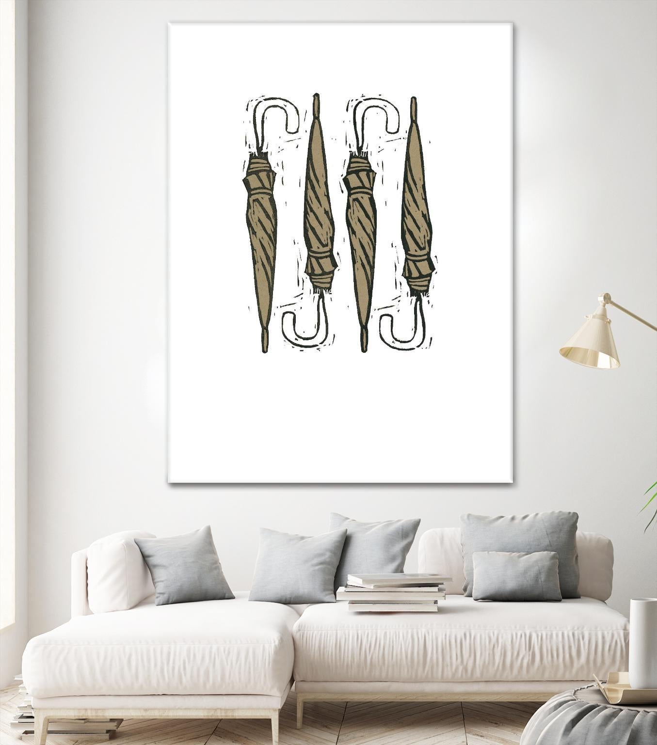 Umbrella Group 1 by Harvey, Brenna Harvey on GIANT ART - black still life fashion