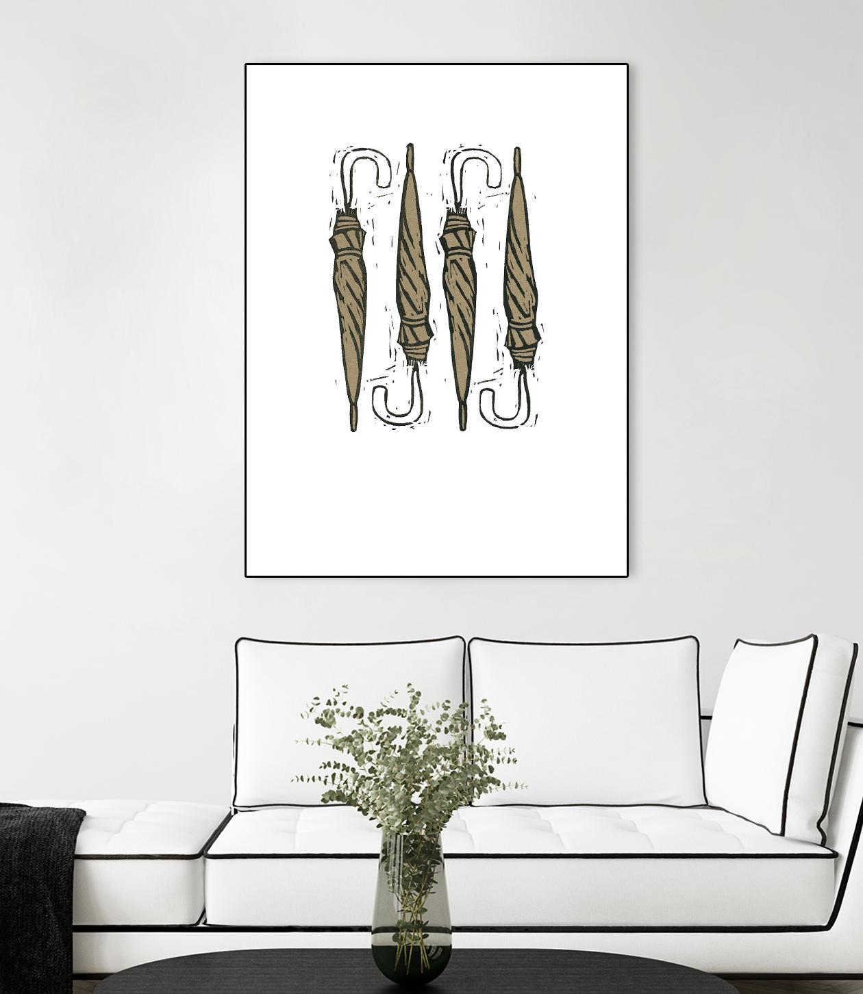 Umbrella Group 1 by Harvey, Brenna Harvey on GIANT ART - black still life fashion