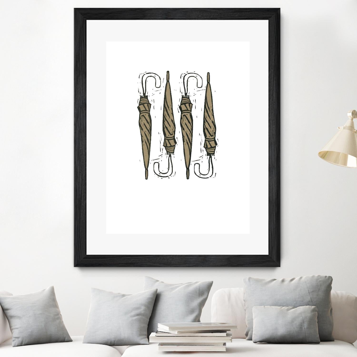 Umbrella Group 1 by Harvey, Brenna Harvey on GIANT ART - black still life fashion