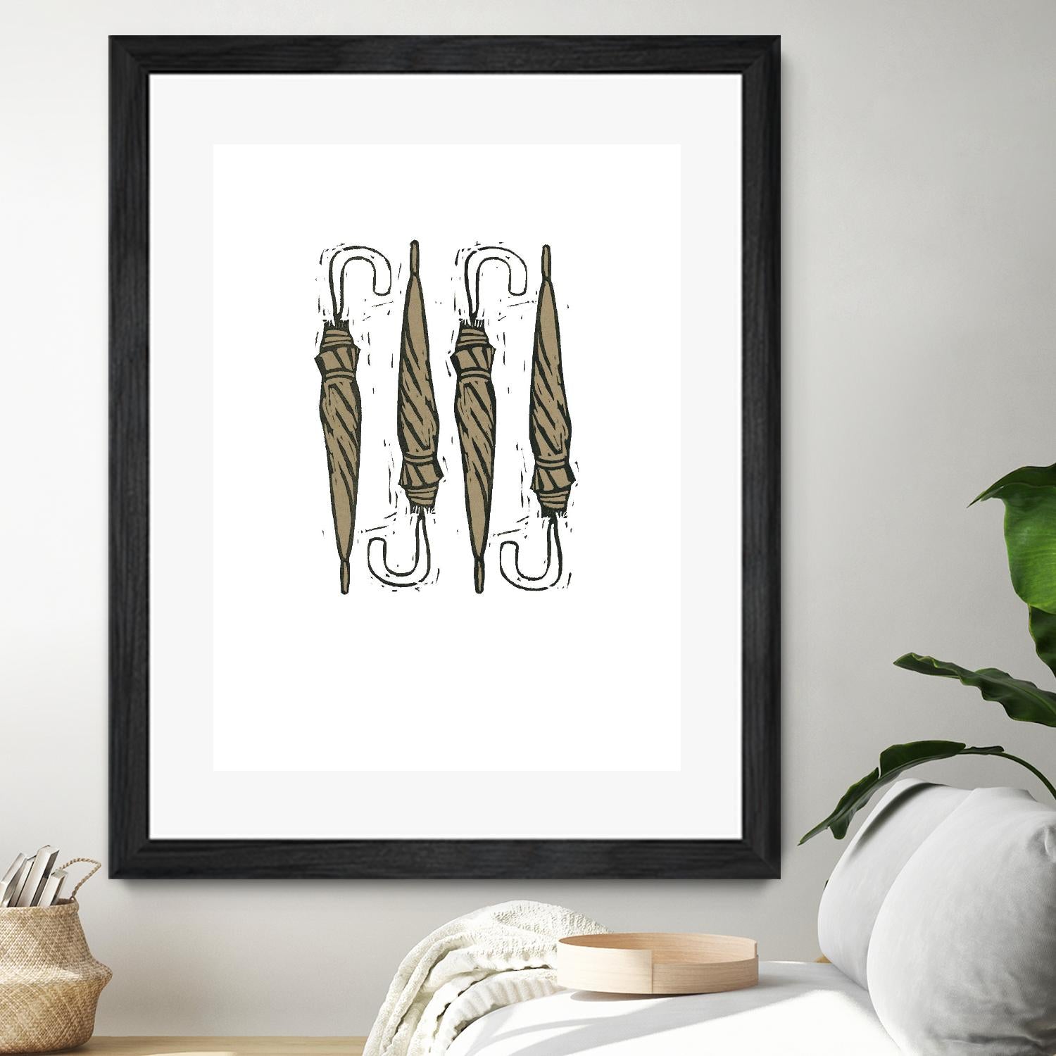 Umbrella Group 1 by Harvey, Brenna Harvey on GIANT ART - black still life fashion