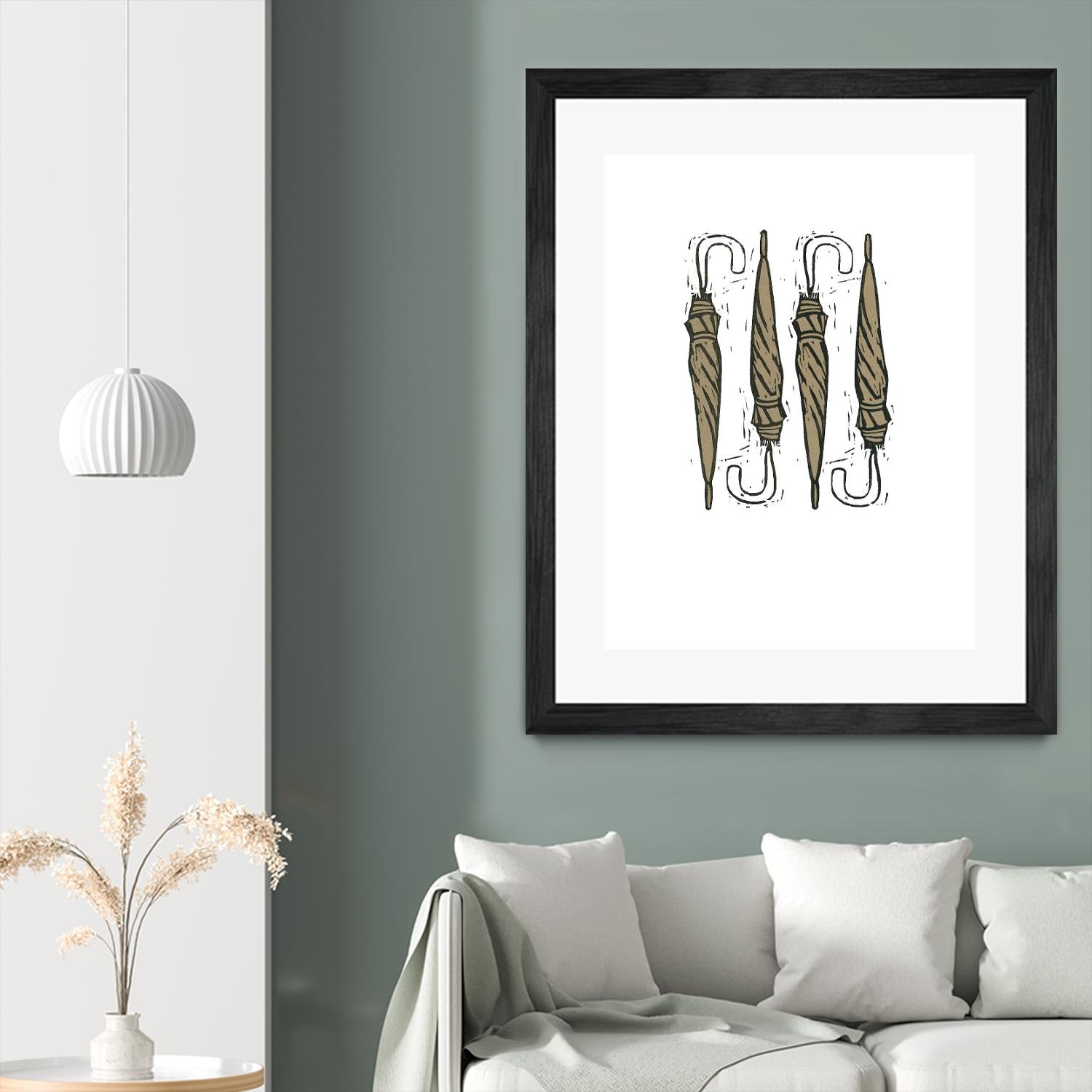 Umbrella Group 1 by Harvey, Brenna Harvey on GIANT ART - black still life fashion