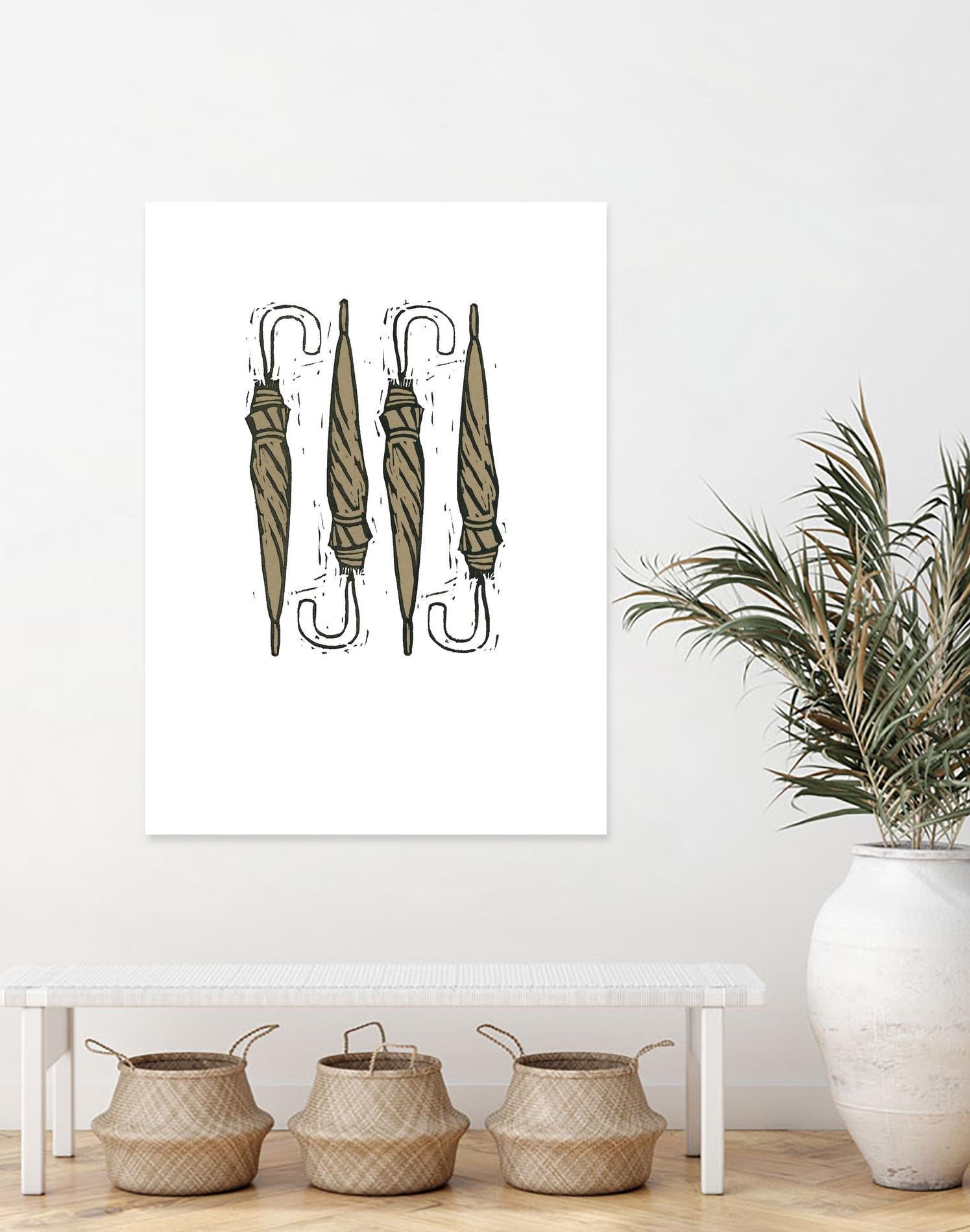 Umbrella Group 1 by Harvey, Brenna Harvey on GIANT ART - black still life fashion