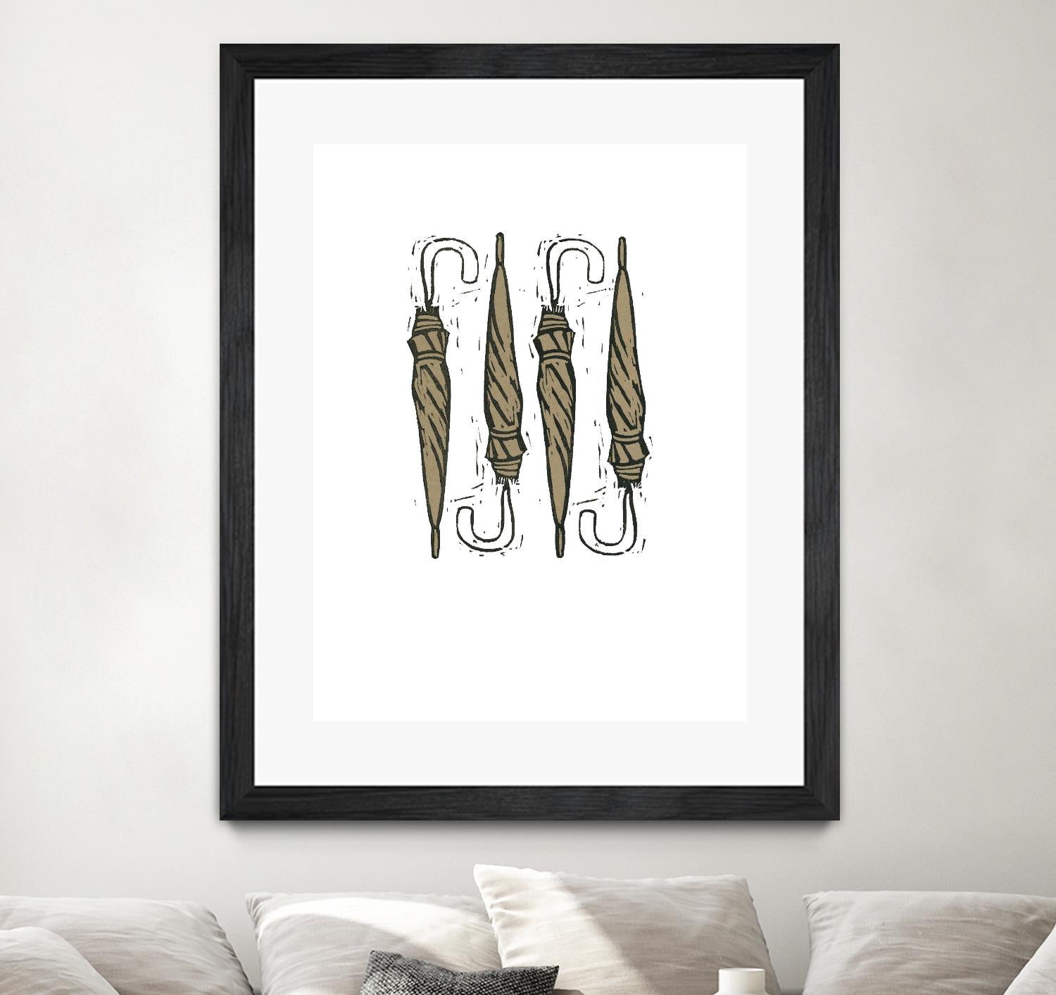 Umbrella Group 1 by Harvey, Brenna Harvey on GIANT ART - black still life fashion