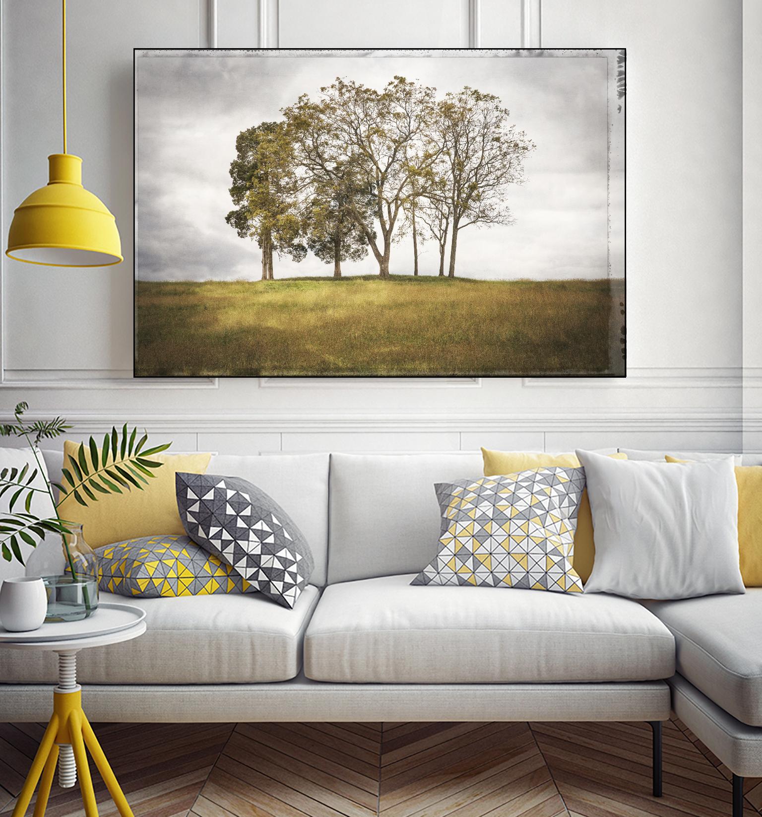Three Trees by Lillis Werder on GIANT ART - gold landscape