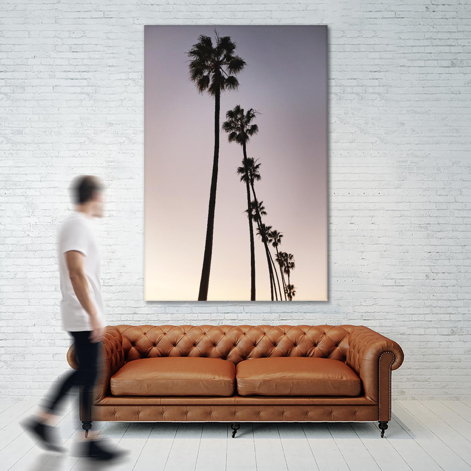 Palm Tree Silhouettes by Lillis Werder on GIANT ART - purple tropical