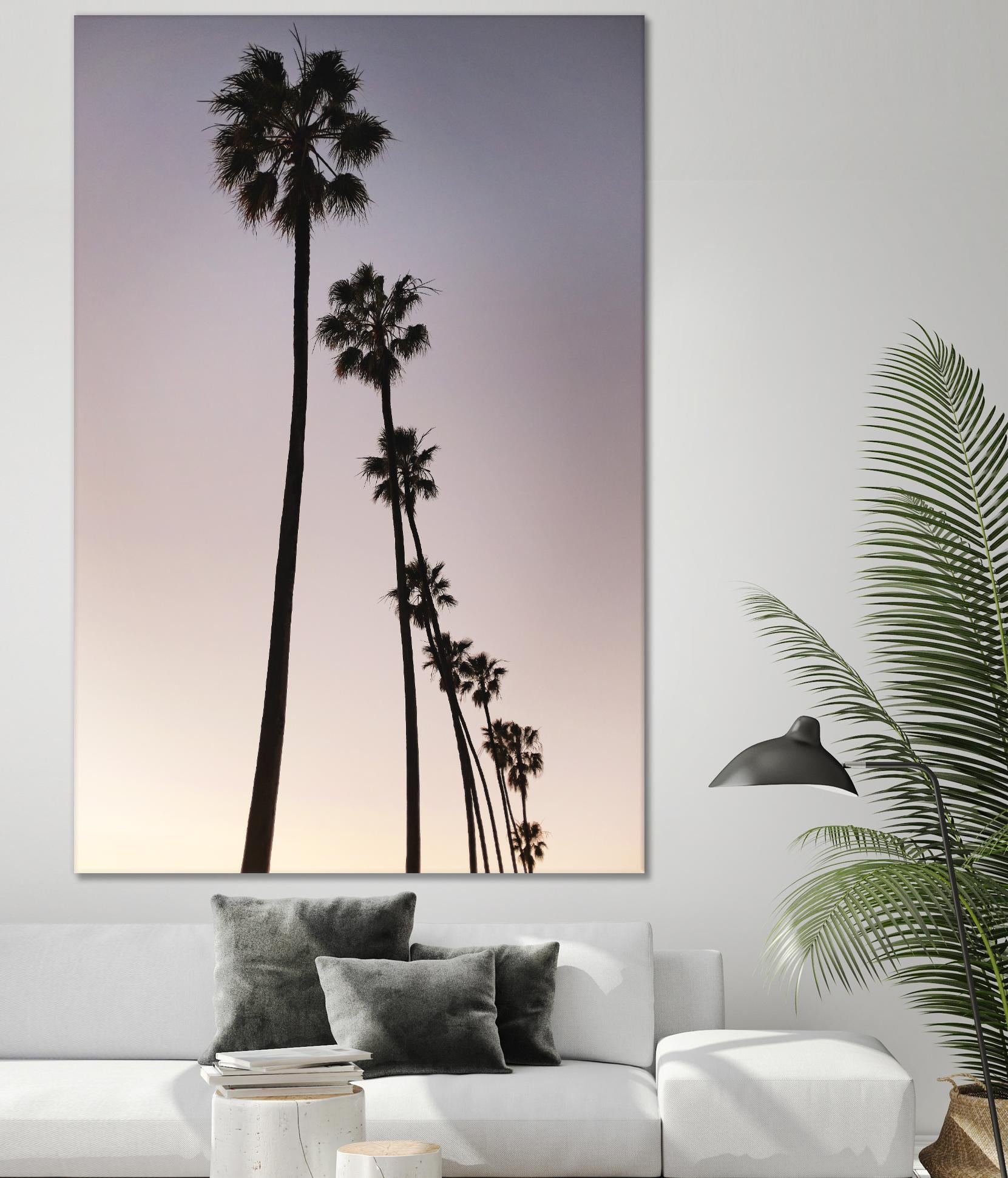 Palm Tree Silhouettes by Lillis Werder on GIANT ART - purple tropical