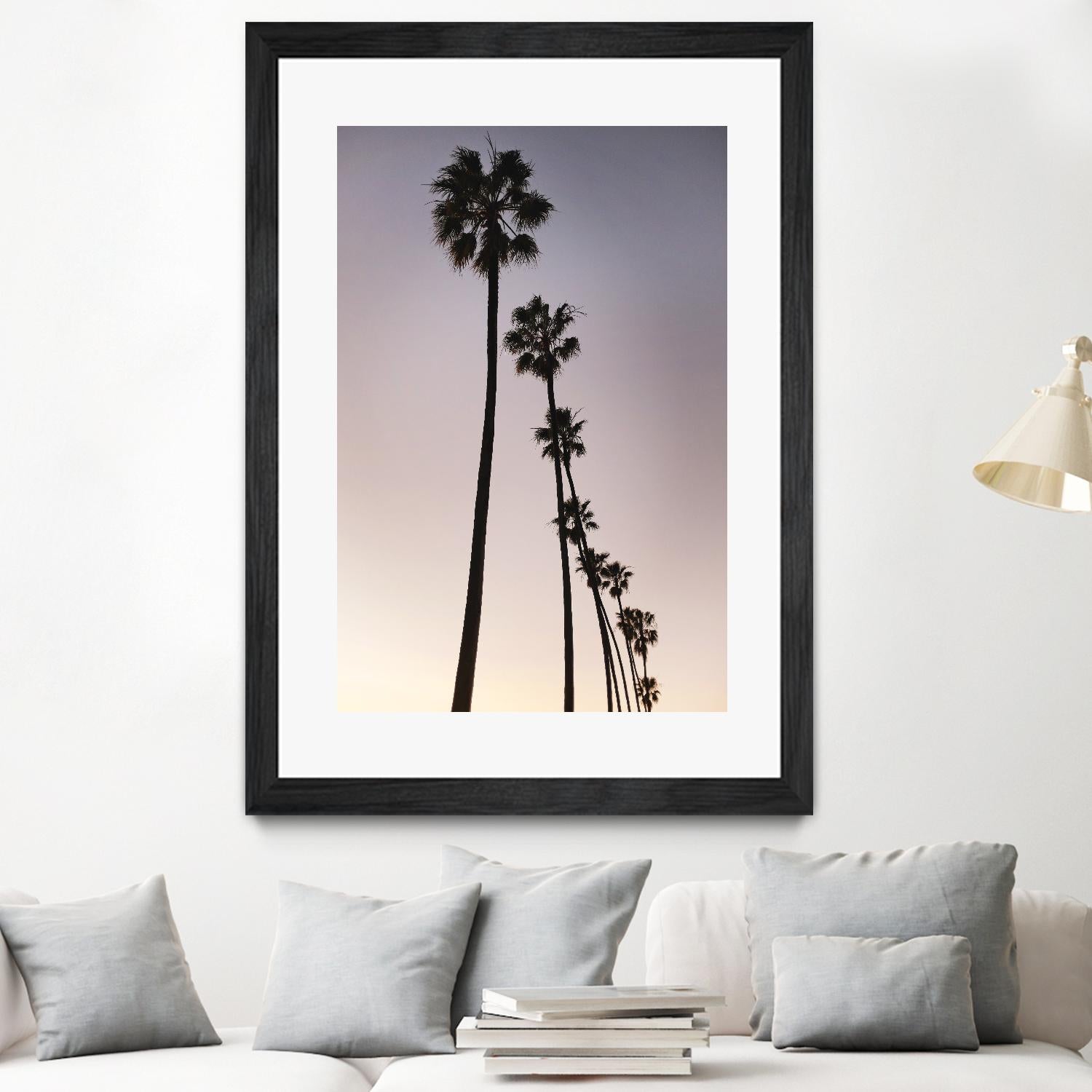 Palm Tree Silhouettes by Lillis Werder on GIANT ART - black tropical