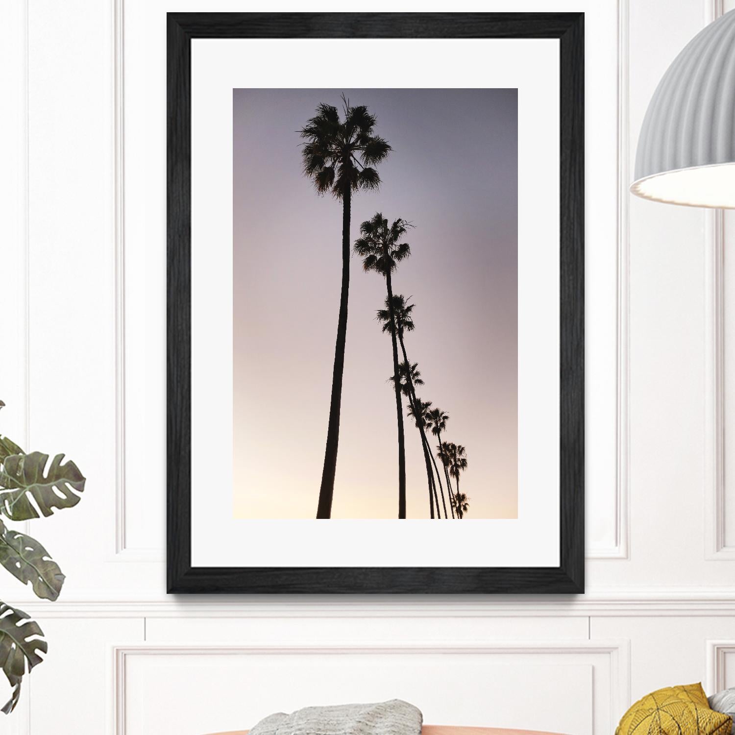Palm Tree Silhouettes by Lillis Werder on GIANT ART - black tropical