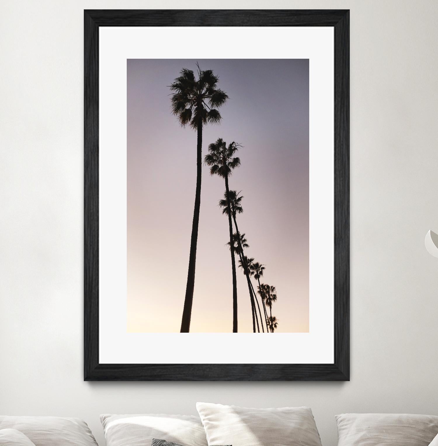 Palm Tree Silhouettes by Lillis Werder on GIANT ART - black tropical