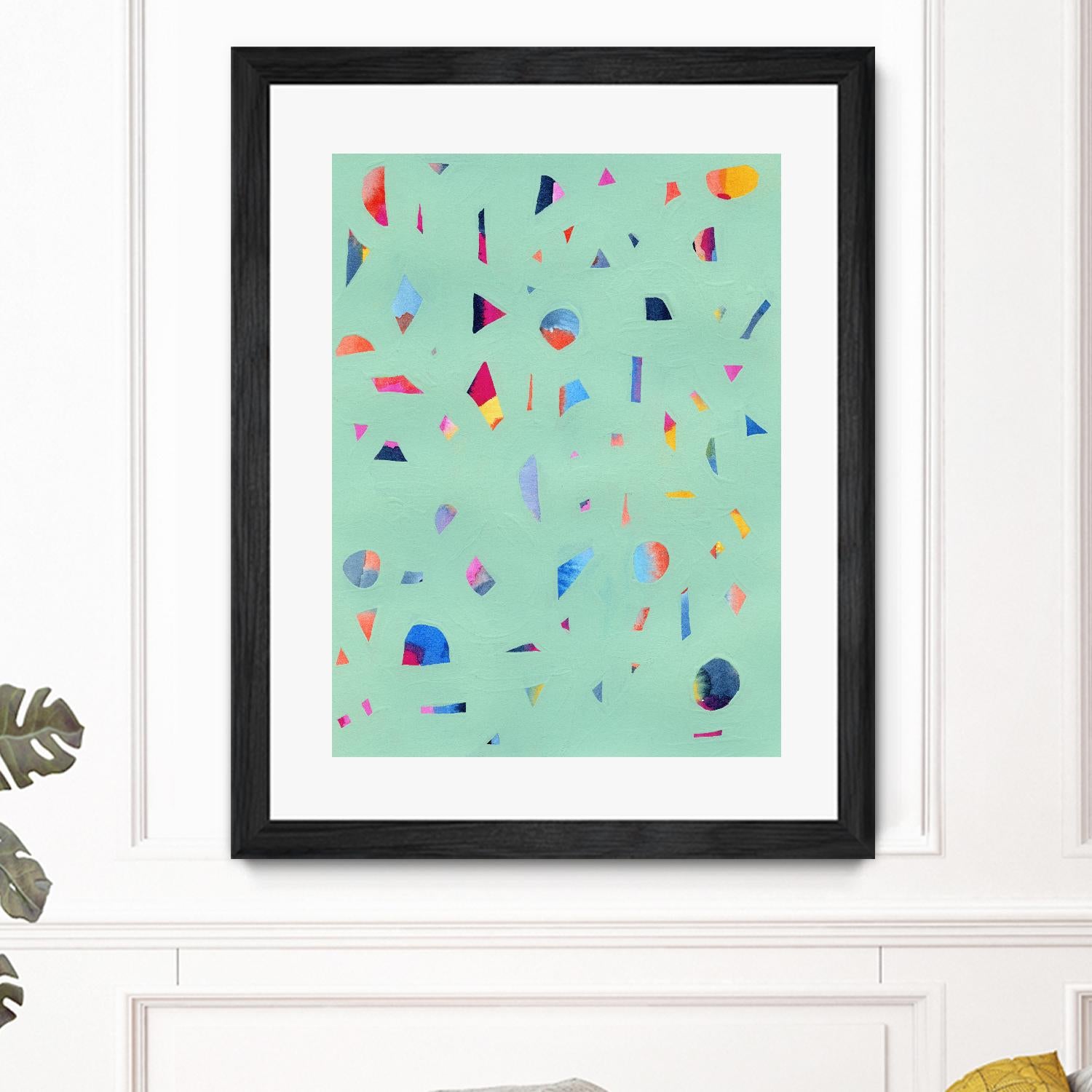 Confetti 1 by Erin Lin on GIANT ART - blue abstract