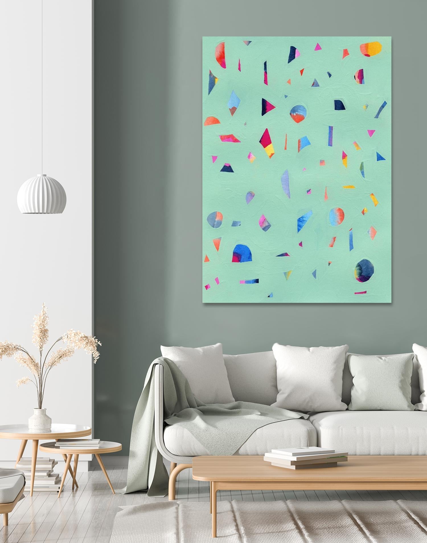 Confetti 1 by Erin Lin on GIANT ART - blue abstract