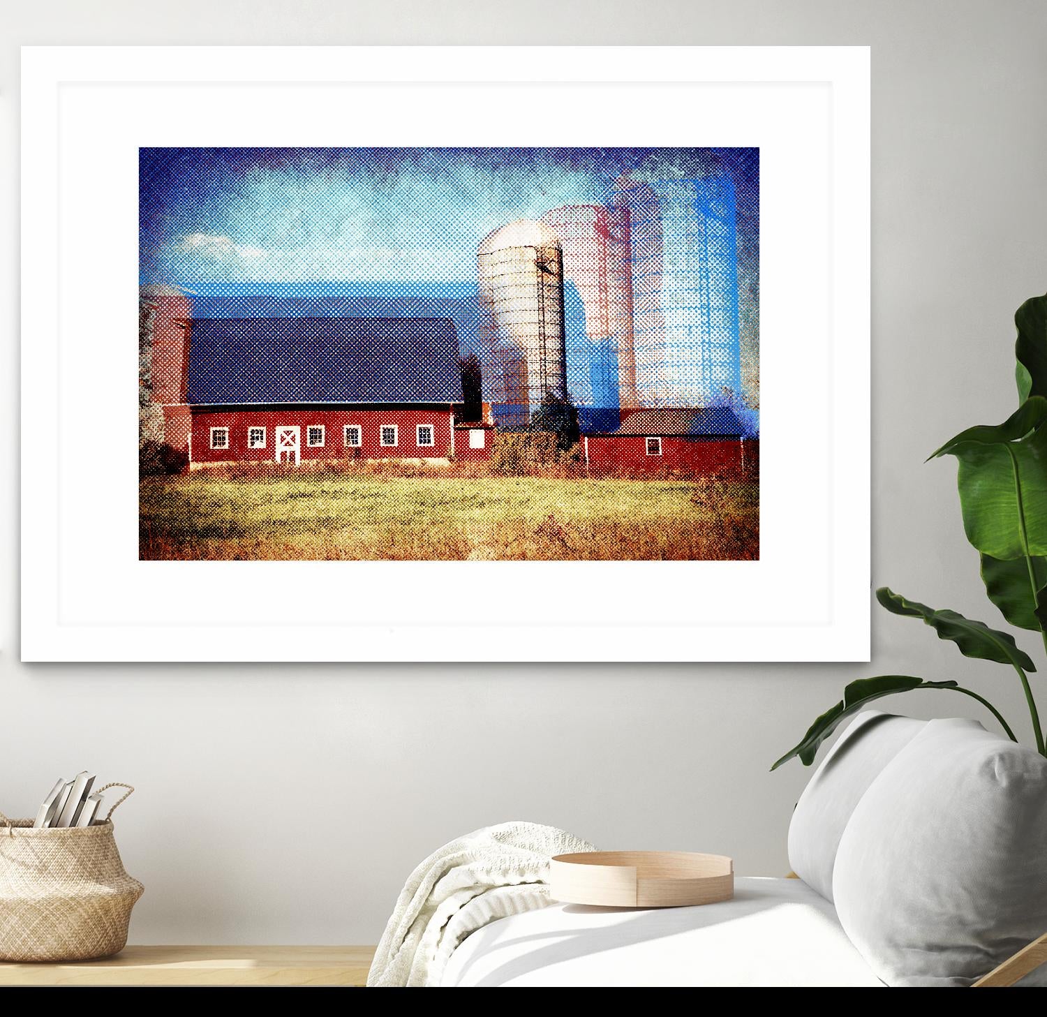 Farmland B by THE Studio on GIANT ART - red landscape