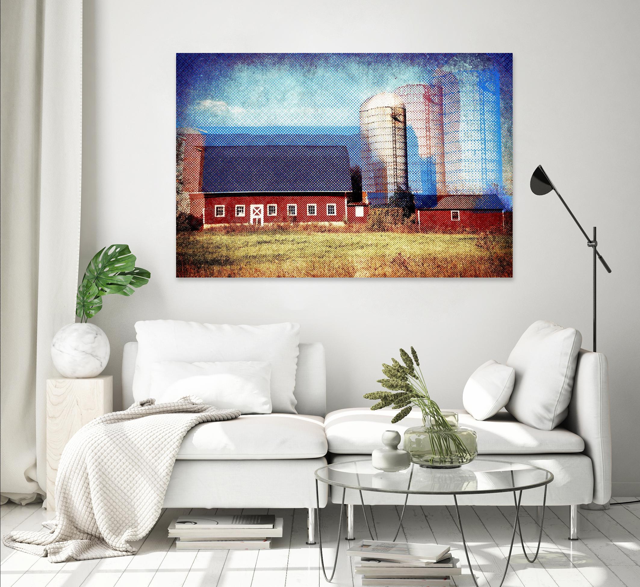 Farmland B by THE Studio on GIANT ART - red landscape