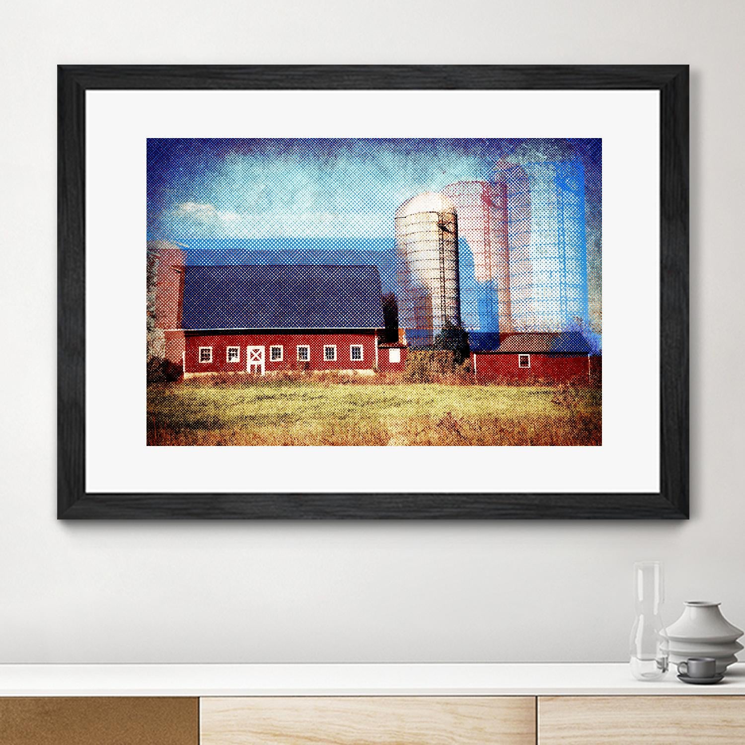 Farmland B by THE Studio on GIANT ART - red landscape