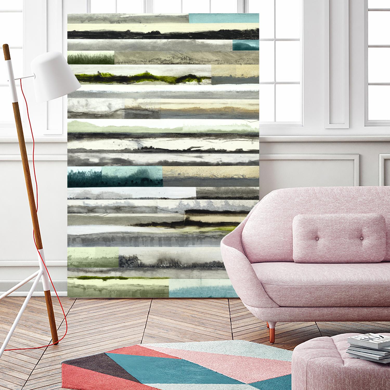 Neutral Plains in color by Kyle Goderwis on GIANT ART - green landscape