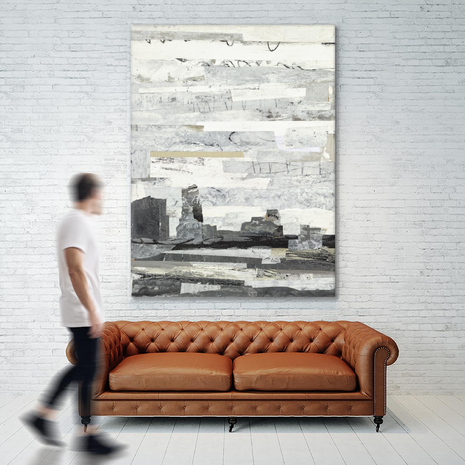 Linear Progression 3 by Kyle Goderwis on GIANT ART - grey abstract