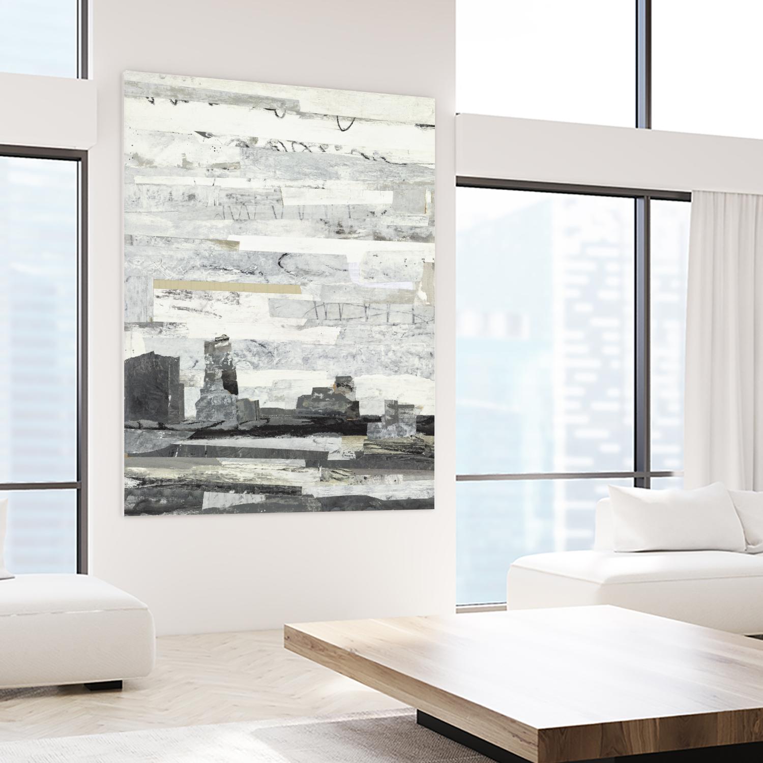 Linear Progression 3 by Kyle Goderwis on GIANT ART - grey abstract