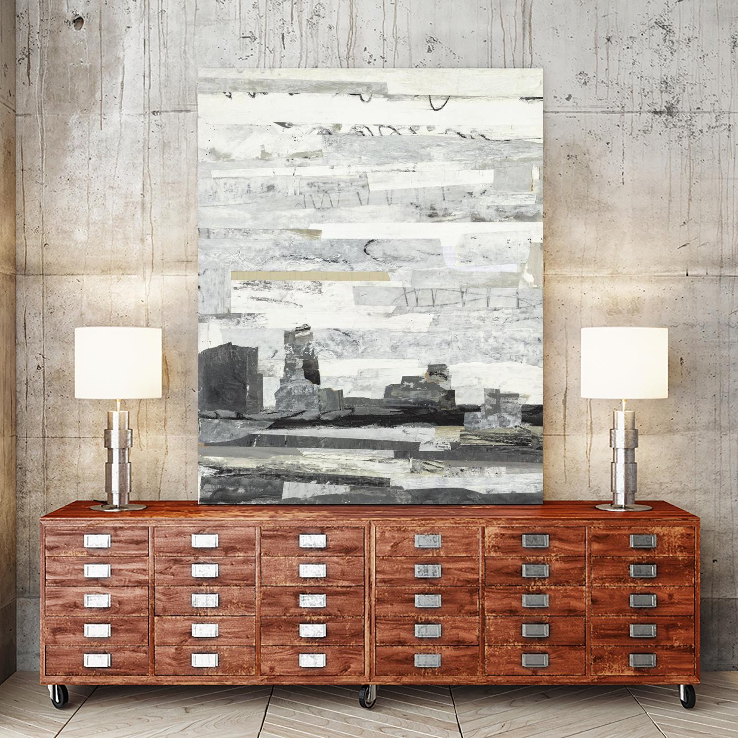 Linear Progression 3 by Kyle Goderwis on GIANT ART - grey abstract