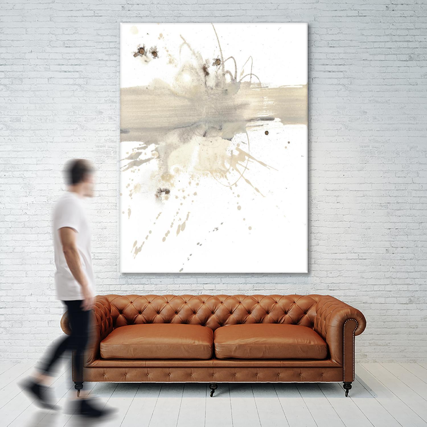 Untitled by PN Studio on GIANT ART - beige abstracts splatter