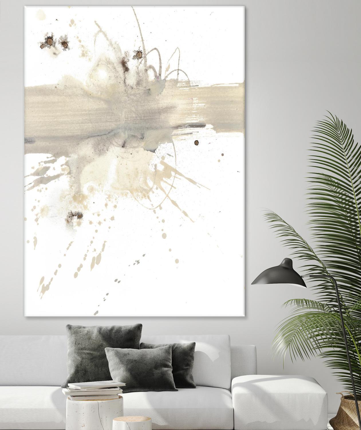 Untitled by PN Studio on GIANT ART - beige abstracts splatter