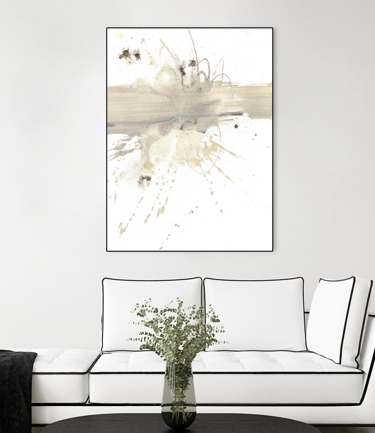 Untitled by PN Studio on GIANT ART - beige abstracts splatter