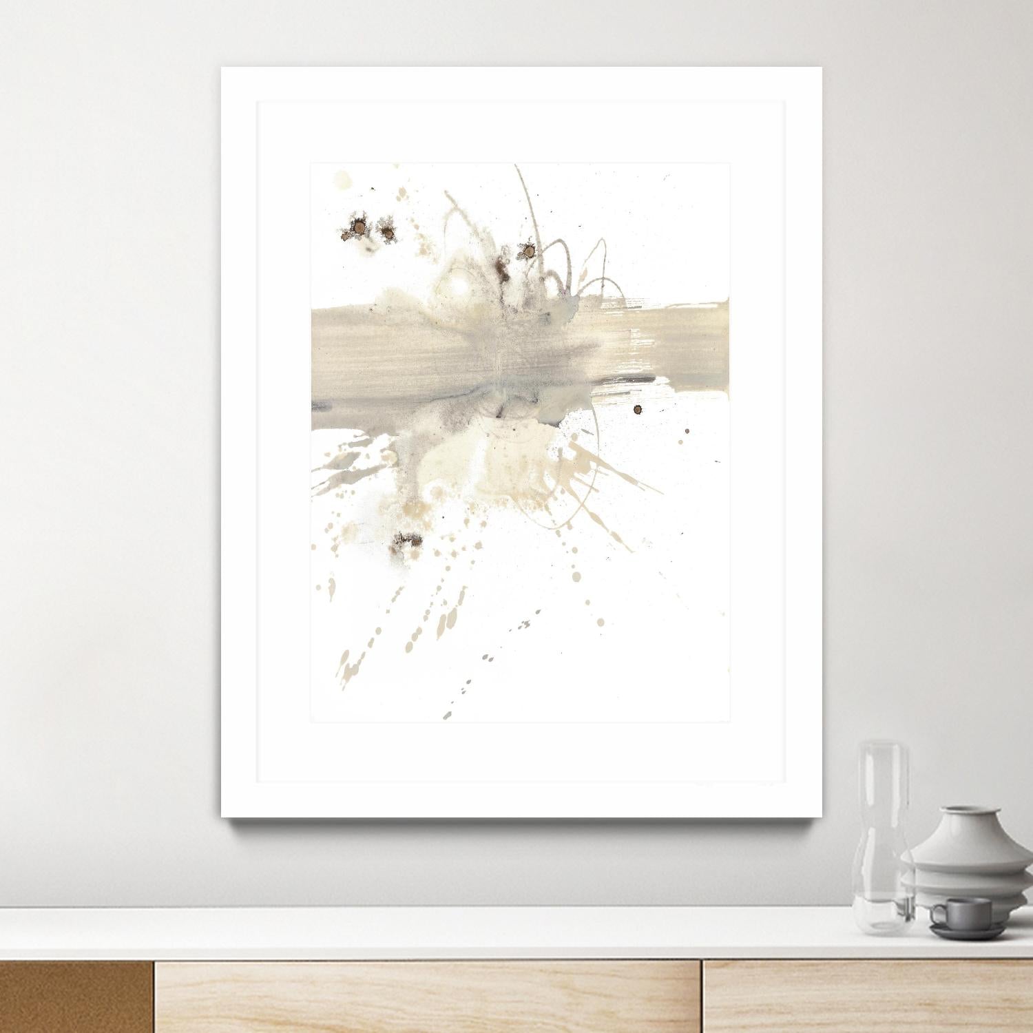 Untitled by PN Studio on GIANT ART - beige abstracts splatter