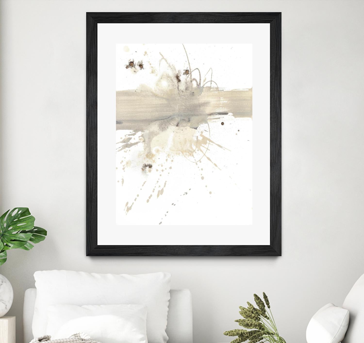 Untitled by PN Studio on GIANT ART - beige abstracts splatter