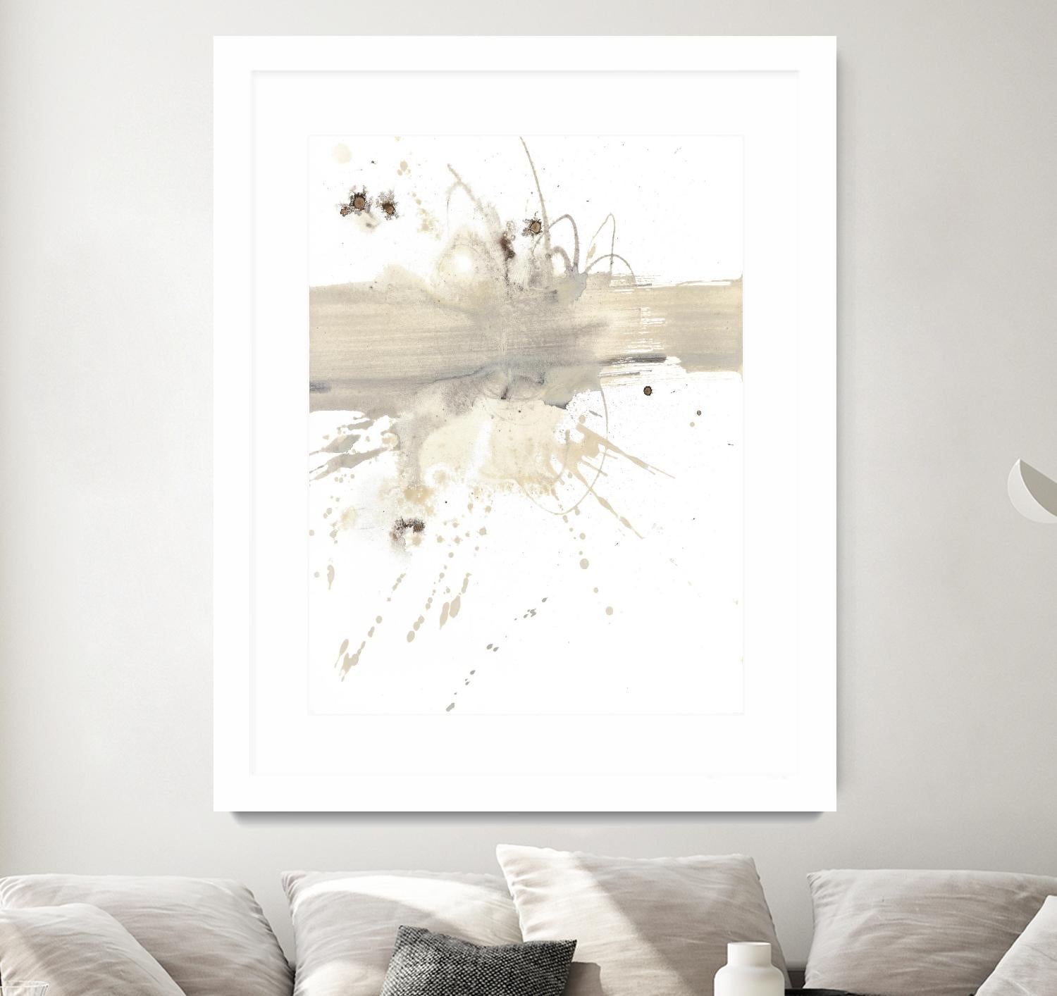 Untitled by PN Studio on GIANT ART - beige abstracts splatter