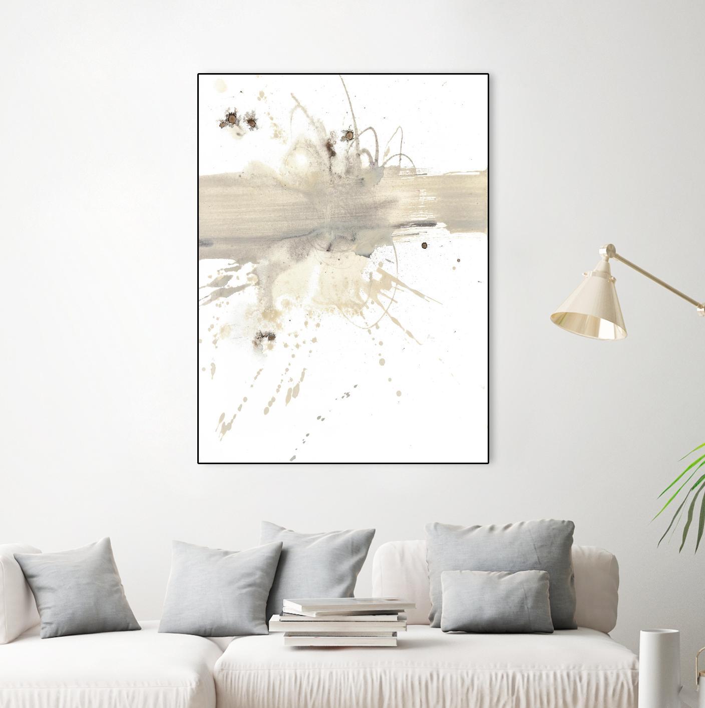Untitled by PN Studio on GIANT ART - beige abstracts splatter